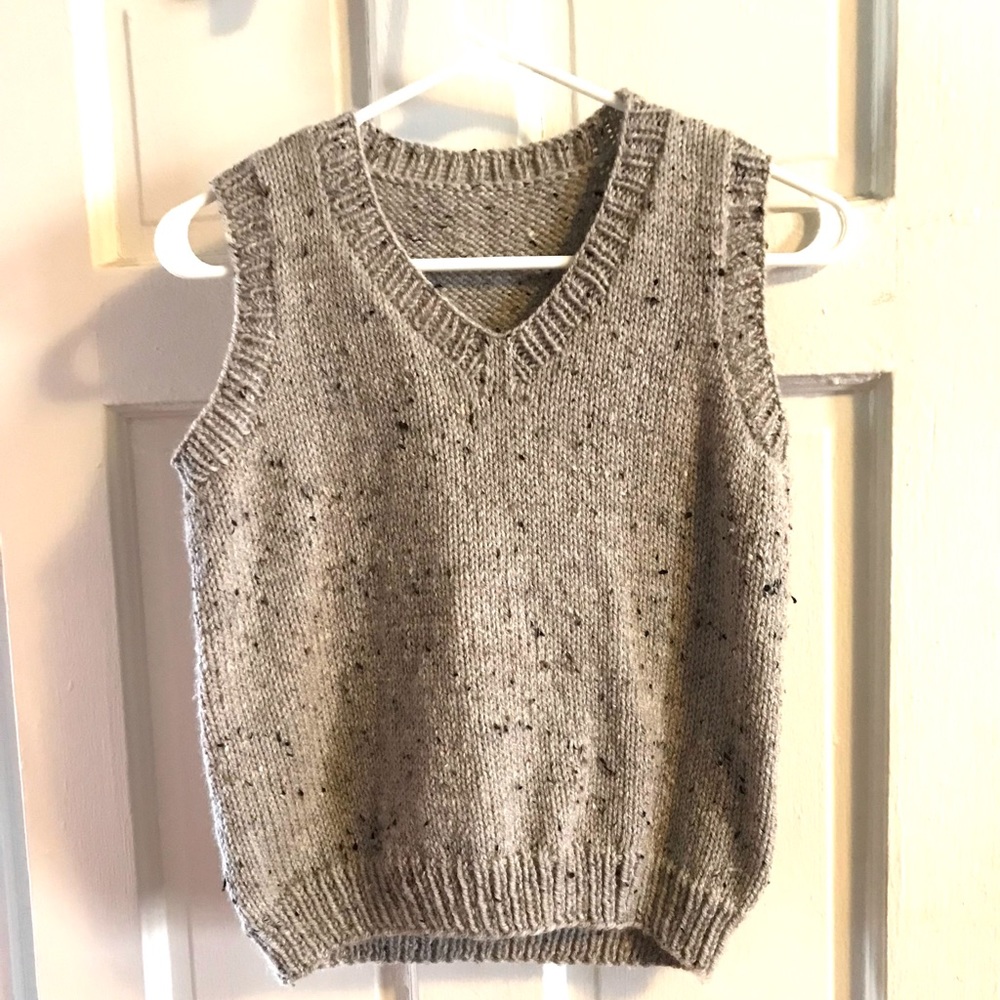 Brand New Hand-Knit Sweater Vest